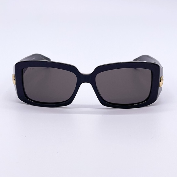 NEW GUCCI GG1403S 001 BLACK UNISEX SQUARE SUNGLASSES - Picture 4 of 11